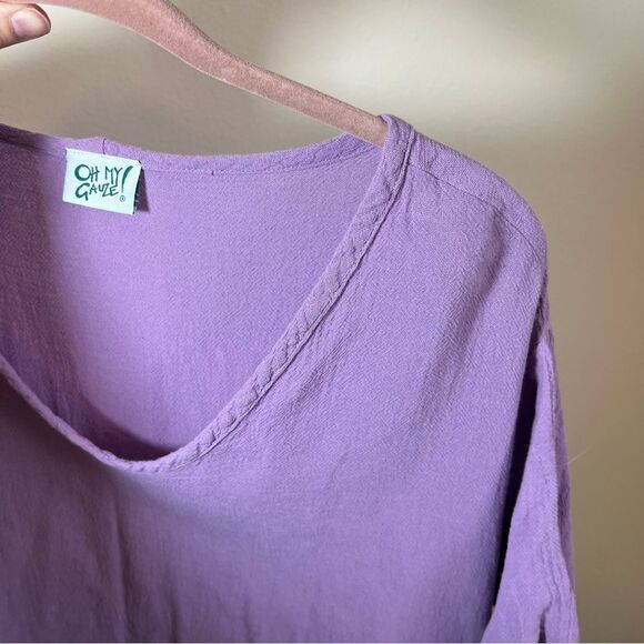 Oh My Gauze Women’s Purple Ruffle Dress 2 - Picture 9 of 12